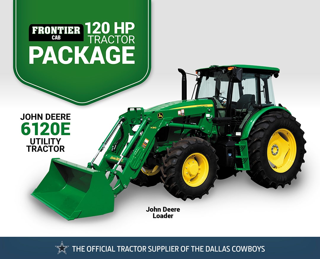 Frontier Cab: 6120E (120 hp) Tractor Package Special
