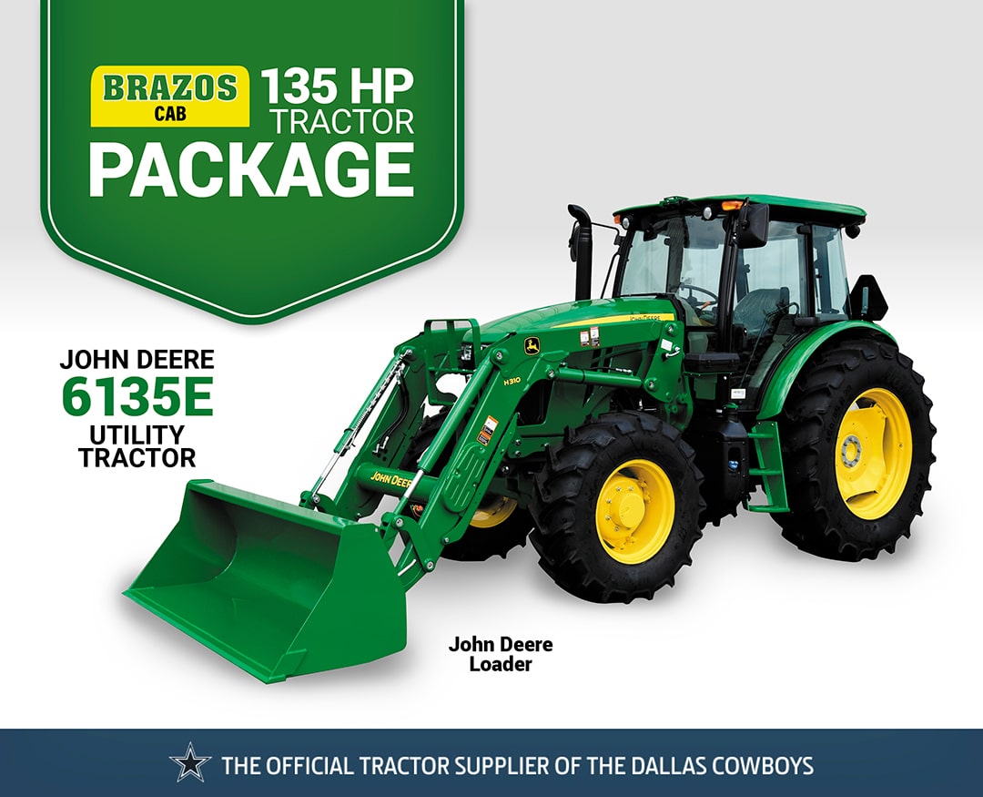 Brazos Cab: 6135E (135 hp) Tractor Package Special