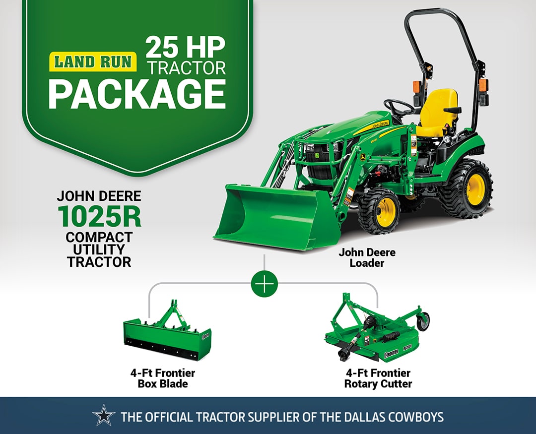 Land Run: 1025R (25 hp) Tractor Package Special