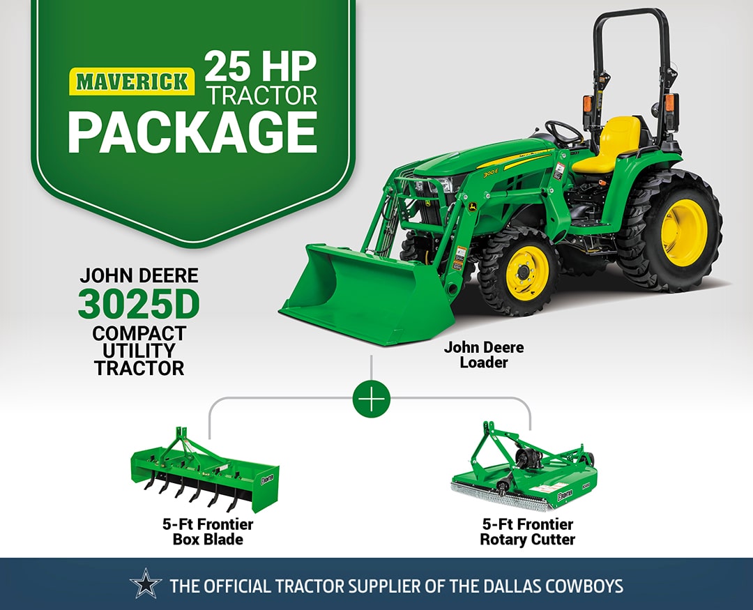 Maverick: 3025D (25 hp) Tractor Package Special