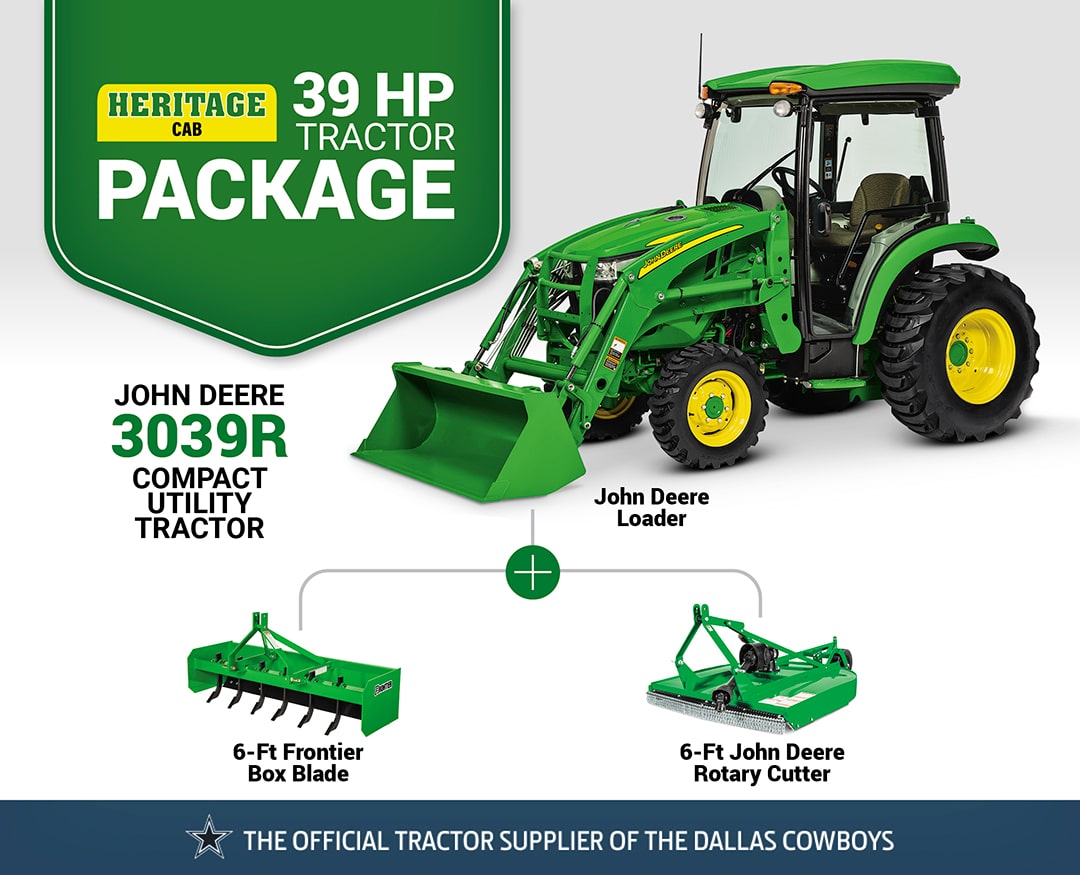 Heritage Cab: 3039R (39 hp) Tractor Package Special