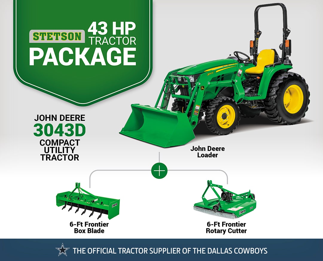 Stetson: 3043D (43 hp) Tractor Package Special