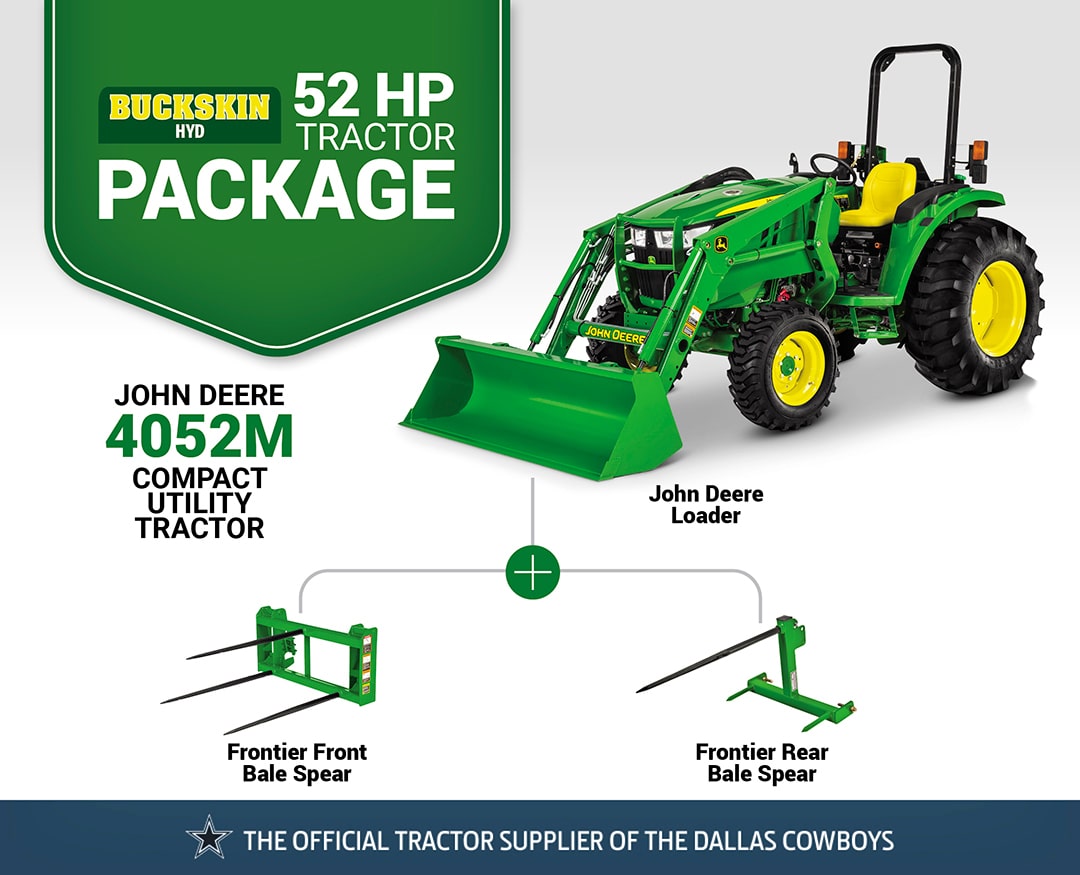 Buckskin HYD: 4052M (52 hp) Tractor Package Special