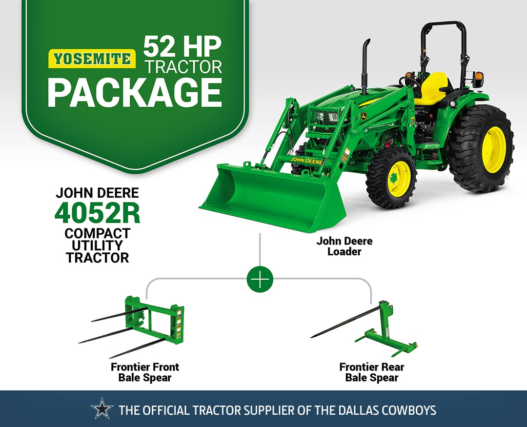 Yosemite: 4052R (52 hp) Tractor Package Special