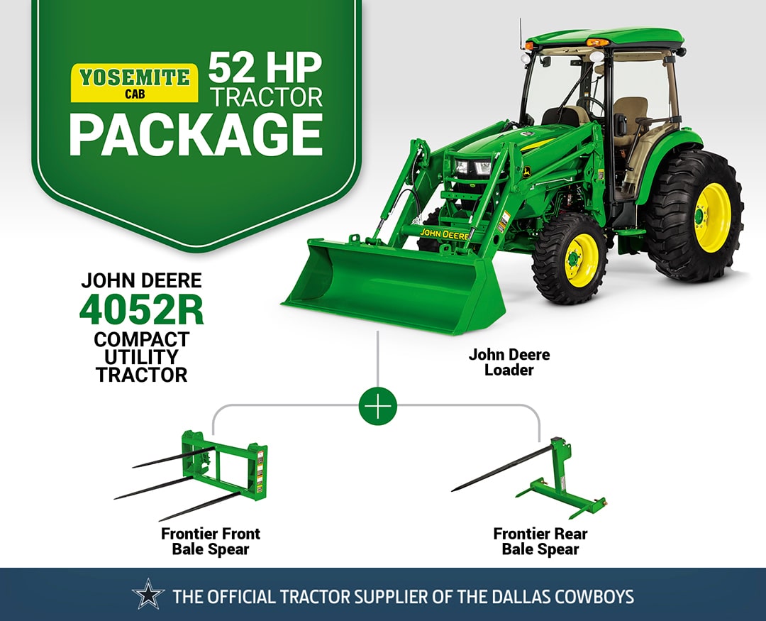 Yosemite Cab: 4052R (52 hp) Tractor Package Special